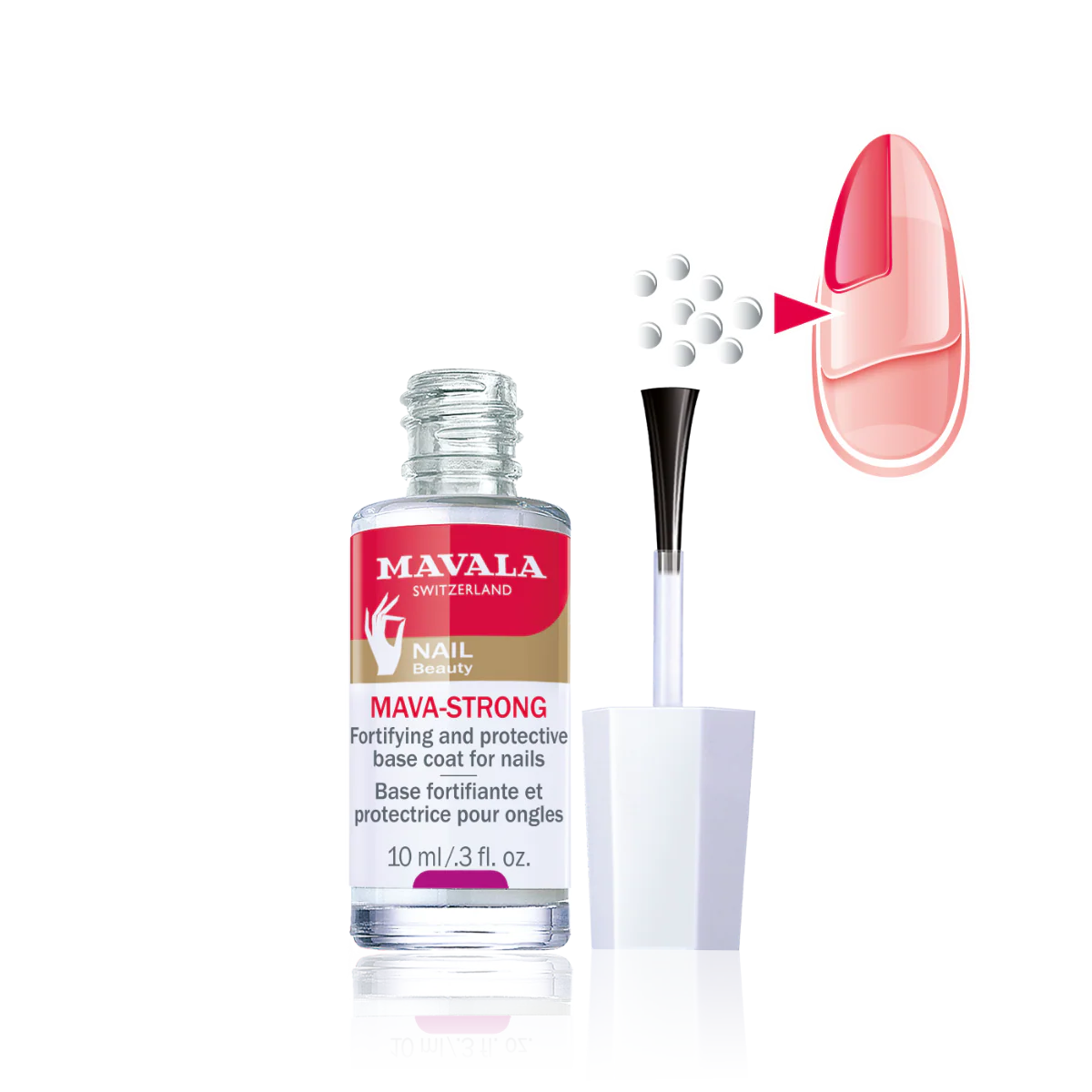 Mavastrong Tırnaklar için Güçlendirici Alt Taban + Bakım
